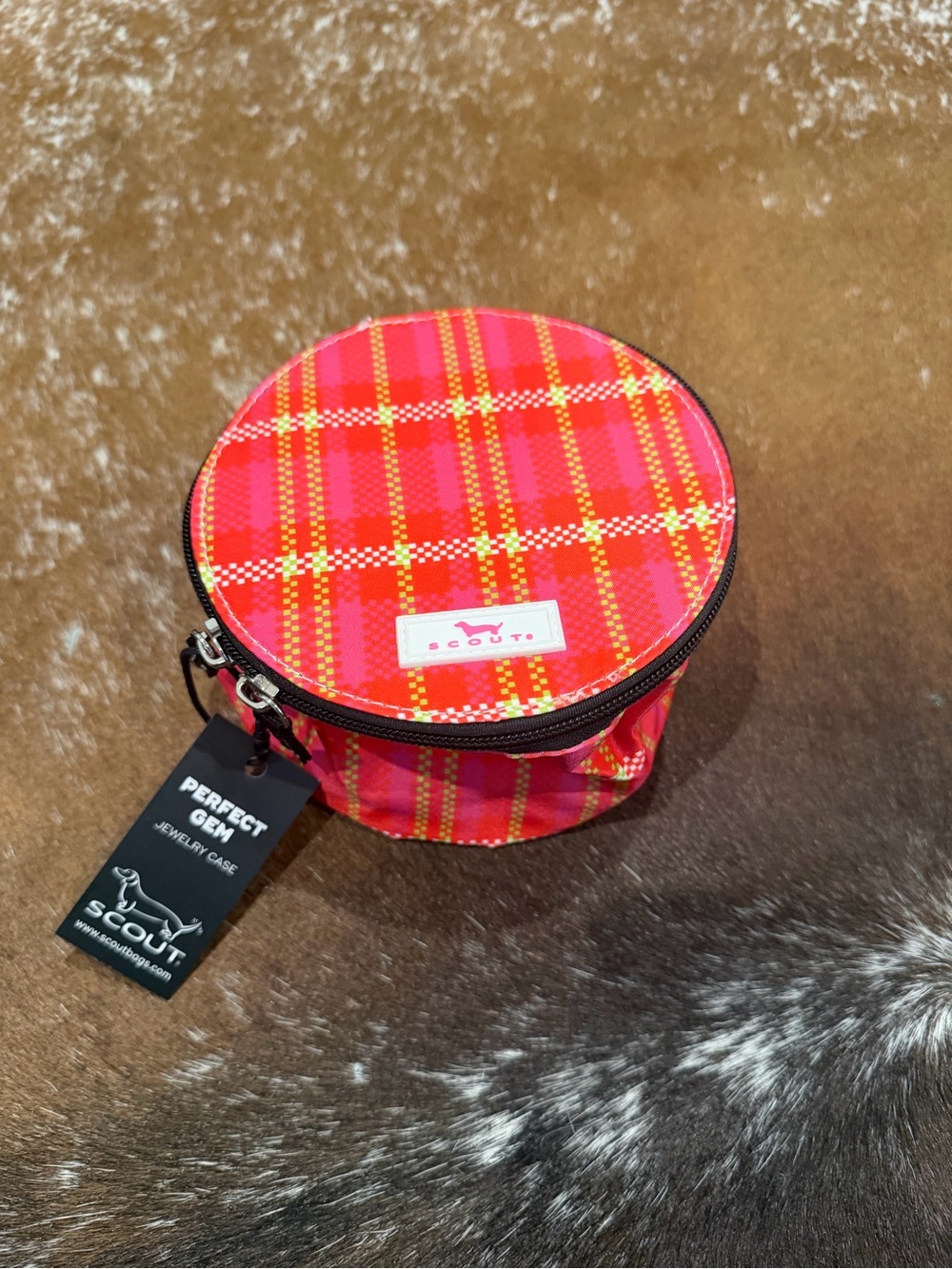 SCOUT Perfect Gem Sweet Tartan Jewelry Travel Case NWT